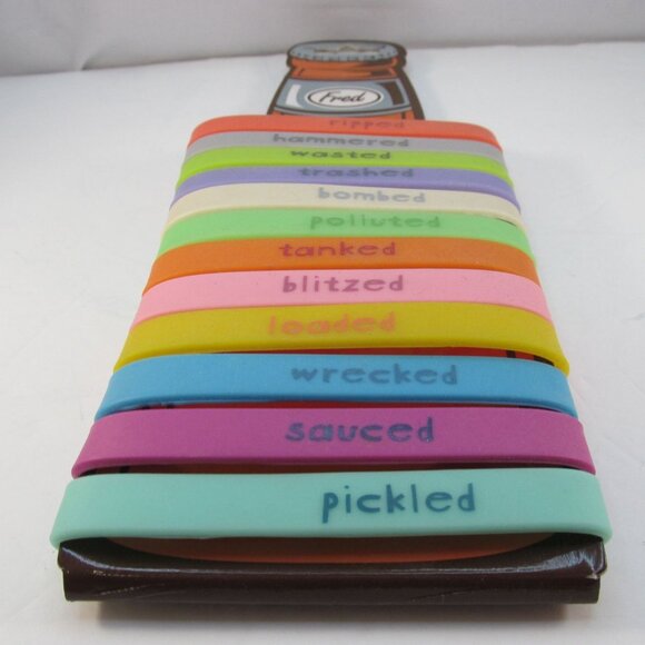 New Colorful Rubber Beer Bands for Bottle or Cans 12 in Pack - Picture 2 of 7